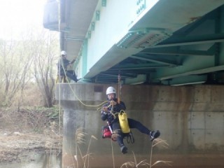 実橋でのトレーニングは気持ちいい